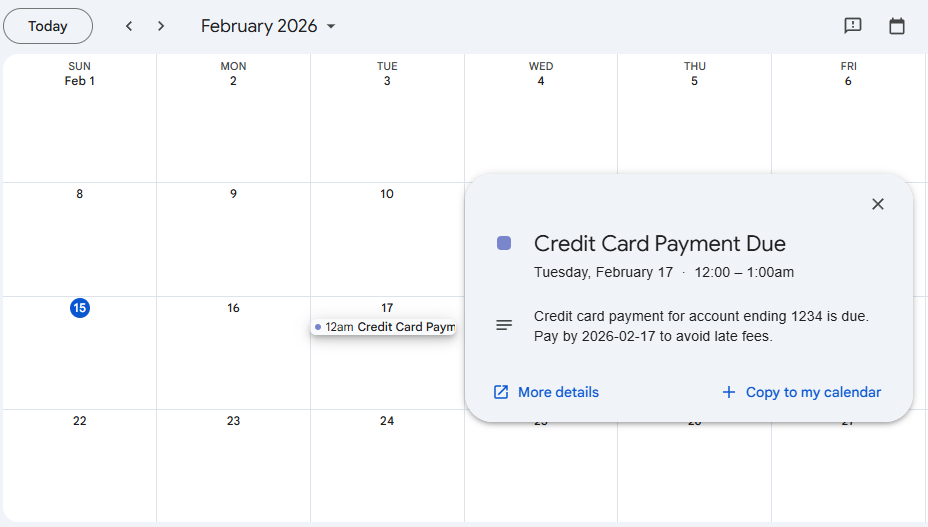 Smart Reminders & Calendar